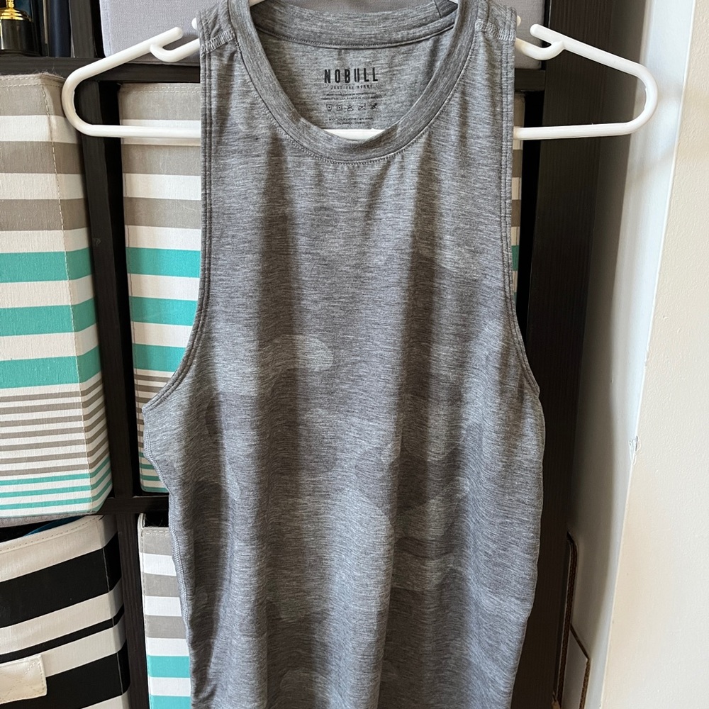 NOBULL grey camo tank top